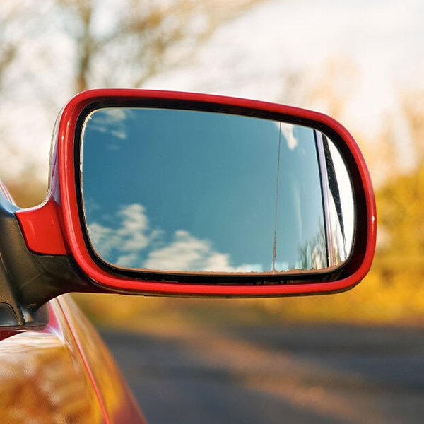 Car side mirror cut