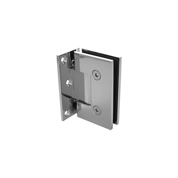 offset wall to glass hinge Chrome