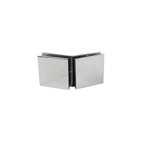 135 Degree Glass to Glass Bracket with Hole Chrome
