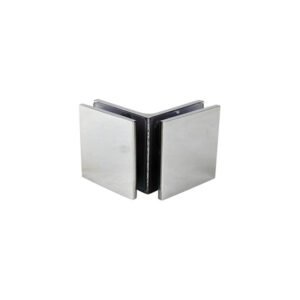 90 Degree glass to glass bracket Chrome